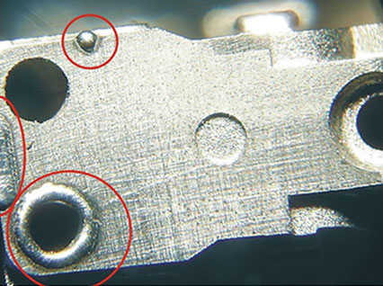 <a href='http://m.gddmy.com/product/3.htm' class='text_a'>模具激光焊機(jī)</a>修復(fù)模具效果